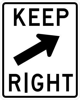 Keep Diagonal Right Sticker