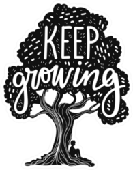 Keep Growing Tree Sticker