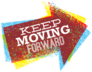 Keep Moving Forward Arrow Sticker