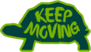 Keep Moving Turtle Sticker