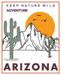 Keep Nature Wild Arizona Sticker