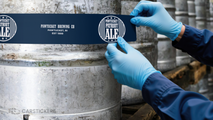 Keg Wrap Stickers Application