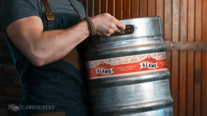 Keg Wrap Stickers Interaction