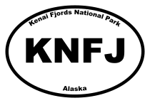 Kenai Fjords National Park Oval Sticker