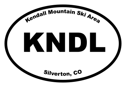 Kendall Mountain Ski Area Oval Sticker