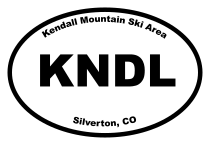 Kendall Mountain Ski Area Oval Sticker