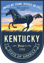 Kentucky Banner Sticker