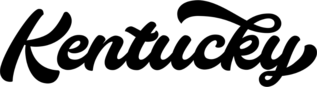 Kentucky Calligraphy Sticker