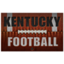 Kentucky Football, Embossed Onto A Football Sticker