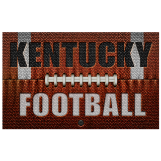 Kentucky Football, Embossed Onto A Football Sticker