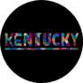 Kentucky Multicolor Doodle Lettering Sticker