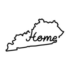 Kentucky Us State Outline Map Home Sticker