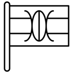 Kenya Country Flag Outline Sticker