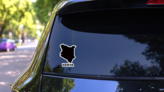  Kenya Country Map Sticker on a Rear Car Window (New) example