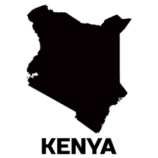  Kenya Country Map Sticker