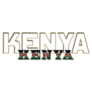 Kenya Double Lettering Sticker