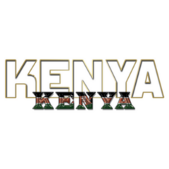 Kenya Double Lettering Sticker