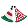 Kenya Flag Party Hats Icon Sticker