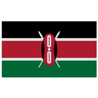 Kenya Flag Simple Sticker