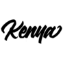 Kenya Handwritten Country Name Sticker