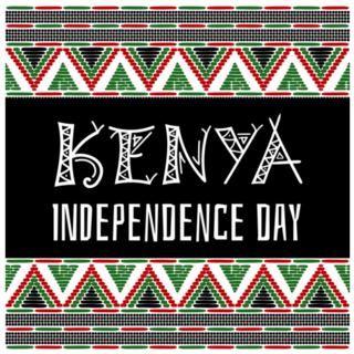 Kenya Independence Day Banner Sticker