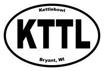 Kettlebowl Oval Sticker
