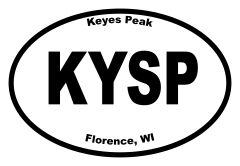 Keyes Peak Oval Sticker