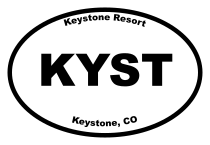 Keystone Resort Oval Sticker