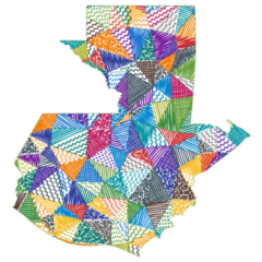 Kid Map Guatemala Sticker