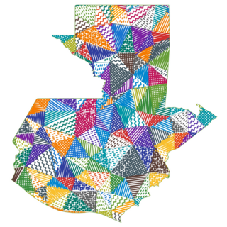 Kid Map Guatemala Sticker
