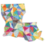 Kid Style Map Of Louisiana Sticker