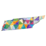 Kid Style Map Of Tennessee Sticker