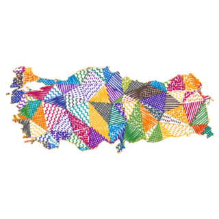 Kid Style Map Of Turkey Sticker