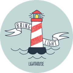 Kiddies Doodle Lighthouse Art Sticker
