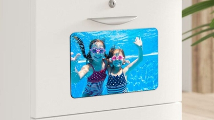 Kids Underwater Photo Magnet