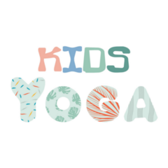 Kids Yoga Lettering Sticker