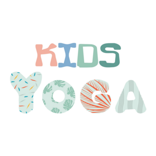 Kids Yoga Lettering Sticker