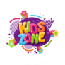 Kids Zone Cartoon Inscription Sticker