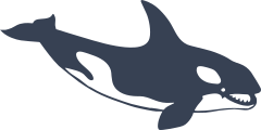 Killer Whale Smiling Sticker
