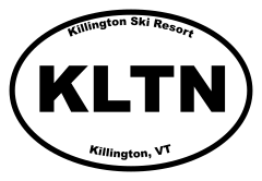 Killington Ski Resort Oval Sticker