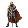 King Arthur Stands With Sword Excalibur UK Sticker