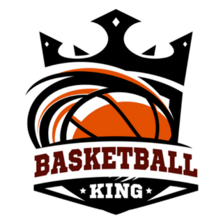 King Basketball Ball Logo Sticker