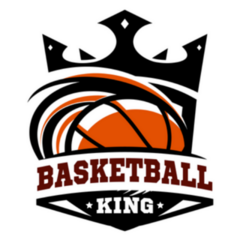 King Basketball Ball Logo Sticker