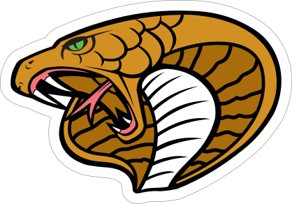 King Cobra Head Mascot Sticker