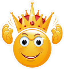 King Crown Emoji Sticker