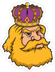 King Mascot Sticker