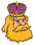 King Mascot Sticker