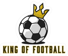 King of Football Soccer Sticker