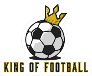 King of Football Soccer Sticker