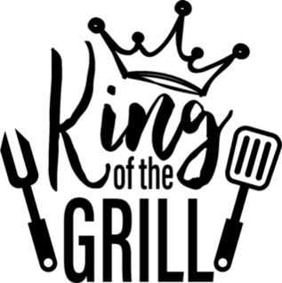 King of the Grill Transfer Sticker